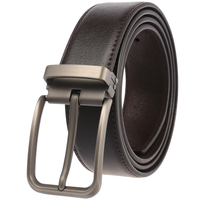 Ceintures en cuir véritable d'usine avec boucle à ardillon pour hommes LY36-3987-3
