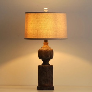 Chất lượng cao trang trí nội thất mộc mạc gỗ hoàn thành bảng đèn với cơ sở bằng gỗ - Product Image 4