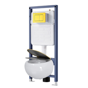 Dologi thân thiện với môi giấu Phễu thoát nước kép tuôn ra cho tường treo nhà vệ sinh thiết kế bền cho Trung Đông nhà vệ sinh <span class=keywords><strong>Push</strong></span> nút - Product Image 1