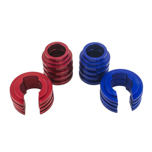 Poyracing Control Arm Bushing Collar <b>Split</b> Back Aluminum Red Blue For Nissan S13 S14 Z32 - Product Image 4