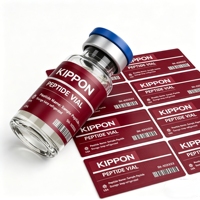 Autocollants pour flacons de peptides pharmaceutiques, étiquettes cosmétiques en vinyle imperméables 2 ml 10 ml 15 ml Poudre