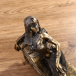 Vente en gros de figurines en résine peintes à la main, modèle Cléopâtre <span class=keywords><strong>VII</strong></span>, reine égyptienne, sculpture artisanale, ornement personnalisé, décoration intérieure - Product Image 5