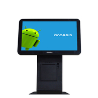 Système de point de vente tactile Android série AO5 avec reconnaissance d'objets par IA, paiement facial et auto-service, format colonne compacte pour le commerce de détail et la restauration