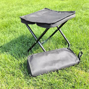 Portable Folding Stool Compact Rectangular Outdoor Camping <b>Beach</b> Picnic Use Lightweight <b>Foldable</b> Stool With Carry <b>Bag</b> - Product Image 1