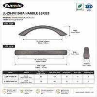 Poignée de Meuble Courbée Vintage en Alliage de Zinc Étain Vieilli 96/128mm pour Armoire de Cuisine, Placard et Chambre à Coucher – Fabrication OEM 2026