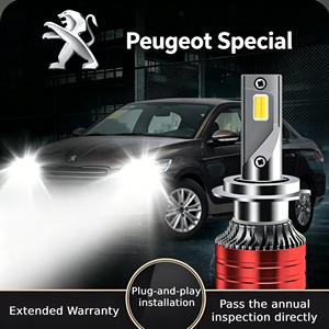 Phares LED pour Peugeot 301 307 308 207 408, <span class=keywords><strong>feux</strong></span> <span class=keywords><strong>de</strong></span> croisement, <span class=keywords><strong>feux</strong></span> <span class=keywords><strong>de</strong></span> <span class=keywords><strong>route</strong></span>, phares avant, phares laser - Product Image 2