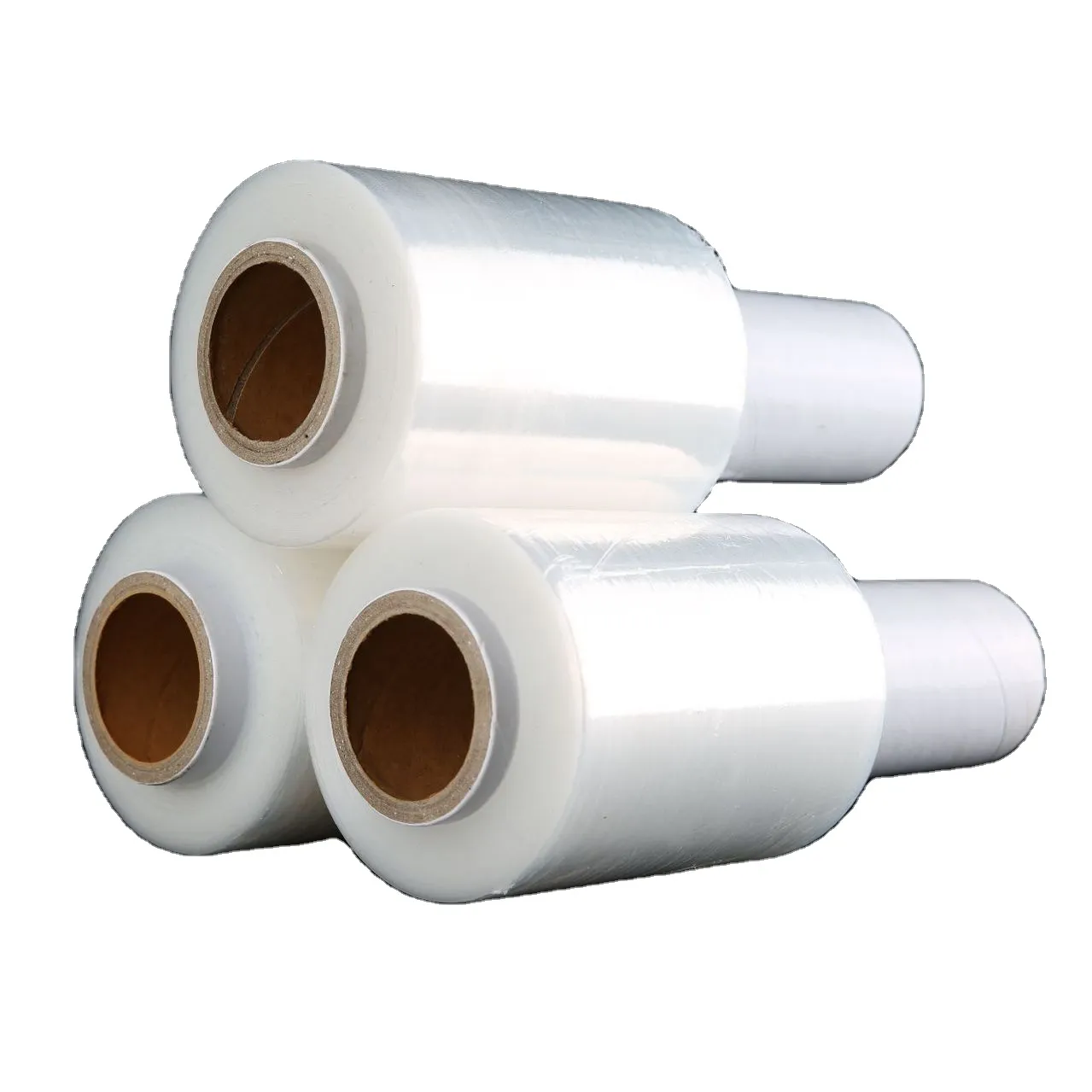 PE hand wrapping film with handle soft packaging film PE stretch film