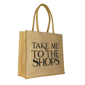 Gama Print Juco Jute Tote Bag New Washable Handbag for Women Wholesale Manufacturer in India Promotional Shopping Bag - Product Image 5