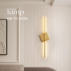 Lámpara de Pared Larga Minimalista de Alta Gama para Sala de Estar que Irradia Luz de Lujo; Decoración de Rejilla para Pared de Fondo de TV; Nueva - Product Image 4