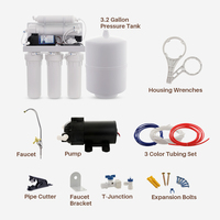 Purificateur d'eau UV, filtre à eau par osmose inverse à 5 étapes, système d'osmose inverse équipé