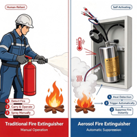 QRR0.15GW/S Aerosol-Feuerlöscher Automatischer Feuerlöscher Aerosol-Brandunterdrückung für Elektroschränke