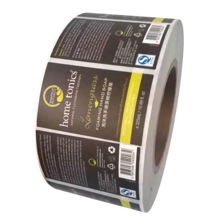 Custom Printed Roll Waterproof Adhesive Vinyl Food Fastfood Packaging Label Sticker