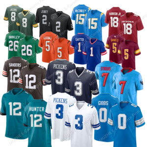 2025 cầu thủ bóng đá mới áo 32 đội 3 # pickens <span class=keywords><strong>12</strong></span> # Hunter 0 # Gibbs 1 # Williams chất lượng hàng đầu khâu áo bóng đá Mỹ - Product Image 1