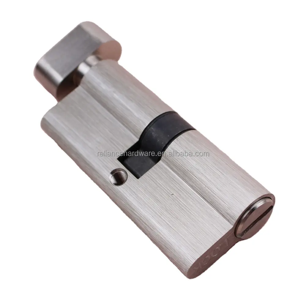 Popular cylinder lock for bathroom privacy door European standard brass door knob cylinder without key