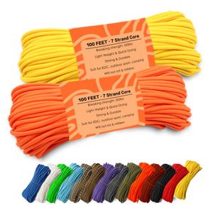 बैयुहेंग अनुकूलित ब्रेड 7 स्ट्रैंड पैराकोर्ड 3 मिमी 4 मिमी बाहरी उत्तरजीविता नायलॉन रस्सी 550 कैंपिंग और लंबी पैदल यात्रा के लिए - Product Image 2