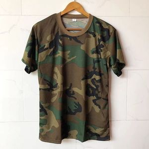 قميص تدريب قتالي جديد لعام 2026 من KJ بأكمام قصيرة من القطن للاستخدام الخارجي، قميص مموه تكتيكي - Product Image 2