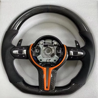 Roda kemudi mobil serat karbon, disesuaikan untuk BMW M3 M4 F80 F82 E90 E91 E60 X5 F15 F16 F10 F30 F32 F36 F60