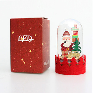 ของตกแต่งคริสต์มาสขายดีปี 2024 ของขวัญตกแต่ง LED ส่องสว่าง ตุ๊กตาซานตาคลอสไม้ ไฟกลางคืนรูปกวางเรนเดียร์ ของตกแต่งบ้าน - Product Image 6