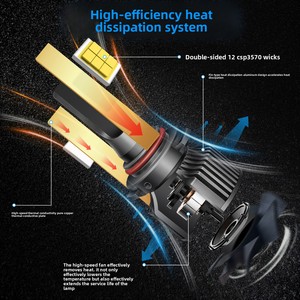 Quelle Hersteller Auto <span class=keywords><strong>LED</strong></span> Scheinwerfer Nebels chein werfer H11 Lampen CSP3570 12V 6000K <span class=keywords><strong>4000</strong></span> <span class=keywords><strong>Lumen</strong></span> 70W Nachrüstung/Upgrade 12-monatige Garantie - Product Image 2