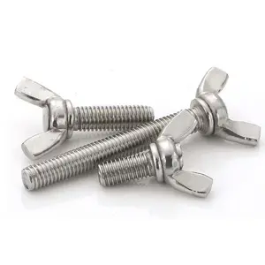 Nuts And Bolts DIN316 Spring Wing Bolts Butterfly Wing Bolt M8*35 SS316 304 Steel Screw Butterfly Wing Nut Bolts