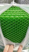 Malla Plástica Plana Verde de HDPE para Protección de Balcones, Malla de Seguridad para Cría de Aves, Rollo de Malla para Cercas de Jardín