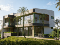 Casa Prefabricada Moderna de Estructura de Acero Ligero, Apartamento, Hotel, Ensamblaje Rápido, Ahorro de Energía, Diseño Ecológico y Sostenible