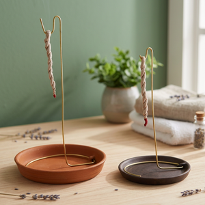 Porta Incienso de Madera Colgante, Decoración Religiosa para el Hogar, Meditación, Energía Positiva, Recolector de Ceniza, Ecológico, Sándalo - Product Image 3