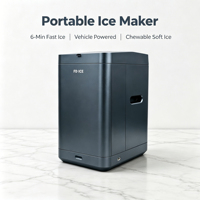 Máquina de Hielo Portátil para Exteriores 2026 New World Debut con Batería Integrada, Hielo Rápido y Recarga Automática para Camping, Fiestas y Uso en Autocaravanas