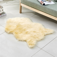 Tapis de luxe fabriqués à la machine, tapis et carpettes en peau de mouton pour salon