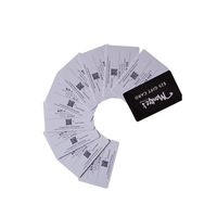 Cartes PVC d'adhésion et de badge VIP avec impression numérique couleur personnalisée, épaisseur 0,38 mm et 0,76 mm, avec codage, vente en gros