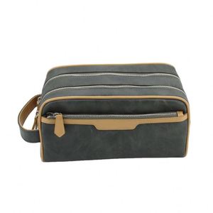 Sac de toilette en nylon vegan de haute qualité, personnalisé avec logo, étanche, avec fermeture éclair, pour voyage, sac de toilette en nylon PU. - Product Image 2