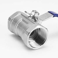 Válvula de Bola de Acero Inoxidable 304/316 de 1 Pieza, 1000 WOG, Paso Completo, Rosca Interna BSPT, Manual, OEM