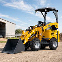Mini Caricatore Idrostatico Compatto Multifunzionale con Accessori per Agricoltura e Costruzioni