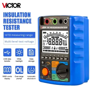 เครื่องทดสอบความต้านทานฉนวน Victor RuoShui รุ่น 312, 2500V/5000V, ช่วงการวัด 10.00TΩ, การวัดแรงดันไฟฟ้า AC/DC และกระแสไฟรั่ว - Product Image 6