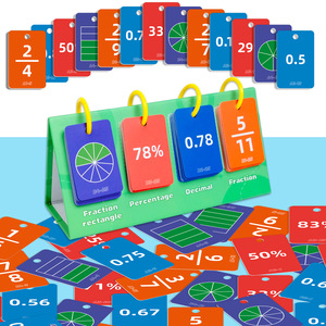 Tabla <span class=keywords><strong>de</strong></span> Fracciones, Porcentajes y Decimales, Juego <span class=keywords><strong>de</strong></span> Matemáticas con Formas Rectangulares, Material Educativo <span class=keywords><strong>para</strong></span> la Escuela - Product Image 1