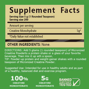 Créatine OEM/ODM 300 grammes, 100% pure, créatine monohydrate en poudre en vrac - Product Image 5