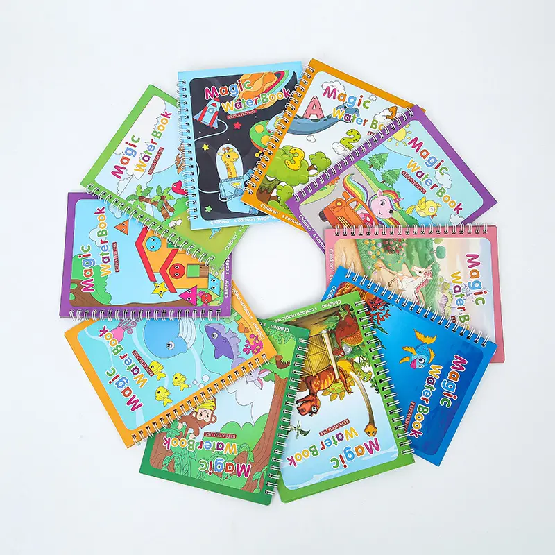 Harga pabrik penjualan terlaris buku gambar air dapat digunakan kembali kustom buku coretan ajaib untuk anak-anak