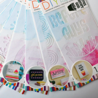 Pochoir en plastique 50 pièces de 15*15cm, Scrapbooking, fabrication de cartes, journal