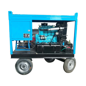 Nouvelle machine de dragage de <span class=keywords><strong>pompe</strong></span> d'éjecteur d'eaux d'égout d'entraînement de moteur diesel de 2700Psi 100LPM 72HP pour le nettoyage de transfert des eaux usées de boue - Product Image 1