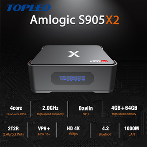Nuevo tipo Amlogic S905X2 <span class=keywords><strong>A95X</strong></span> <span class=keywords><strong>MAX</strong></span> 2 GB 4 GB 6 GB de ram 2T2R WIFI VP9 + 4 K android smart tv box - Product Image 6