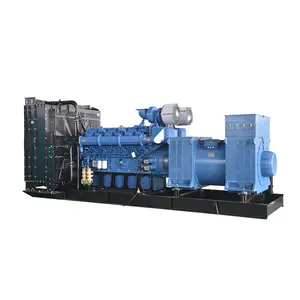 Gerador diesel sincrônico ac, 3 fases 1500kva 1200kw gerador diesel alternador sem escova e yu5000 YC12VTD2000-D30 genset