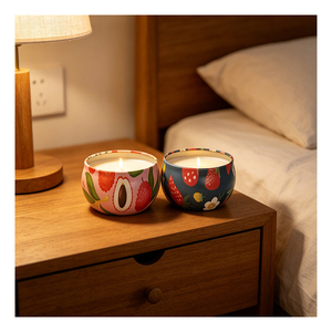 ภาชนะใส่เทียนตกแต่ง ดีไซน์หรูหรา ภาชนะเปล่าสีขาว ฝาปิดสีขาว รับผลิตแบรนด์ส่วนตัว โปรแกรมเครือข่ายจำหน่ายทั่วโลก - Product Image 6