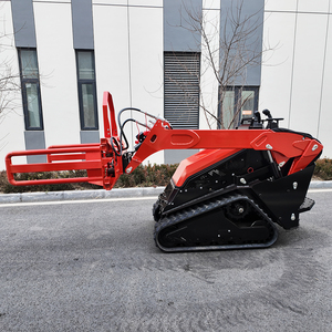 Мини-погрузчик Tovisen V1000 с двигателем Kubota и мощным гидравлическим захватом для тюков, для обработки материалов на фермах и ранчо - Product Image 5