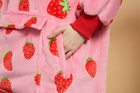 Sweat à capuche surdimensionné en flanelle sherpa pour enfants, sweat-shirt avec poche, vente en gros