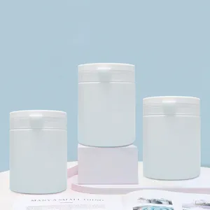 Spot supply 500ml HDPE plastic tear-off cap bottle powder jar agricultural reagent flavor powder bottle