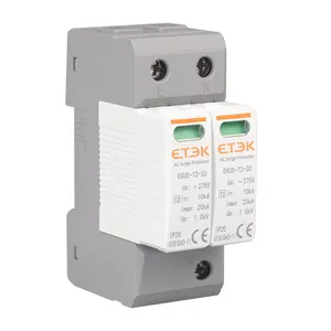 EKU5-T2-20 ETEK T2 Type C 3P N Imax 20kAサージ保護デバイスアレスターSPD、インターテックCBおよびCE証明書付き