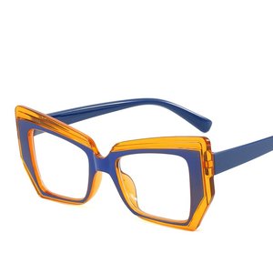 Gafas de Sol Vintage con Protección Anti Luz Azul, Gafas de Mujer Vintage, Montura Óptica de Diseño Artístico Poligonal - Product Image 2