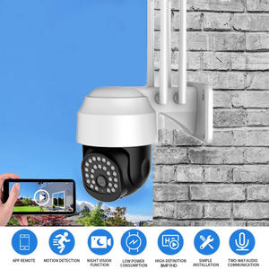 กล้องวงจรปิดรักษาความปลอดภัย PTZ ทรงโดมอัจฉริยะ3MP ซิมการ์ด4G สัญญาณเตือนการเคลื่อนไหวสำหรับกลางแจ้ง - Product Image 2