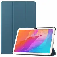 Tablet akıllı PU deri kılıf için Huawei Matepad T10/T10S Ultra ince üç kat kapak deri