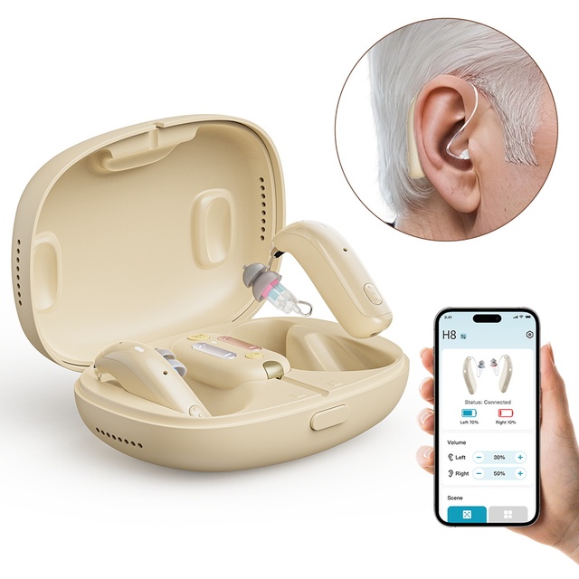 50 Channel Anti-lost Hearing Amplifier Aid Precise Sound Invisible Ear Device Speech Amplification RIC Rechargeable Hearing Aid